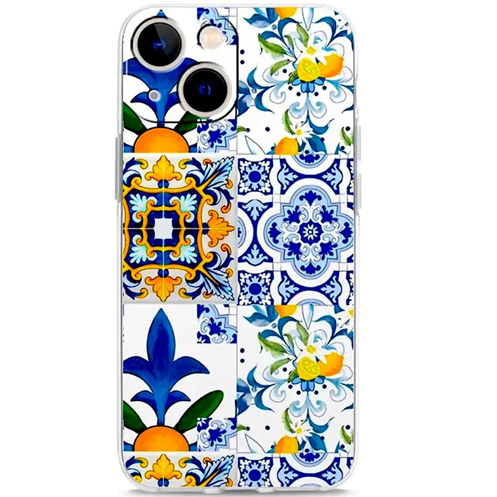 NEW!! 🍋 iPhone 15 PRO Majolica and Lemon 🍋 design case